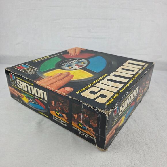 Vintage 1978 Milton Bradley Simon Electronic Game w/ Box Tested & Working!